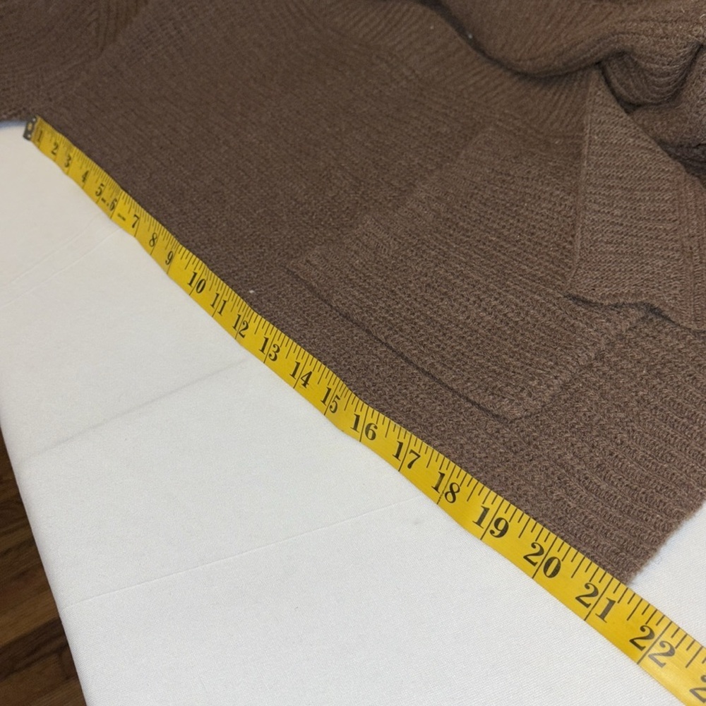 Andree by Unit fisherman’s cardigan sweater drape front pockets size medium - Picture 2 of 8